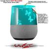Bokeh Butterflies Neon Teal - Decal Style Skin Wrap fits Google Home Original (Google Home NOT Included) view 2