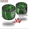 Skin Wrap Decal Set 2 Pack for Amazon Echo Dot 2 - Bokeh Butterflies Green (2nd Generation ONLY - Echo NOT Included) view 2