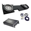 American Sound Connection GM2X10-DCAB14UP Compatible with Chevy Silverado 2014-2018 Double Cab Dual 10" Sub Box, 43CWR102 400W RMS Sub and 43CXA12001 1200W Sub Amp view 1