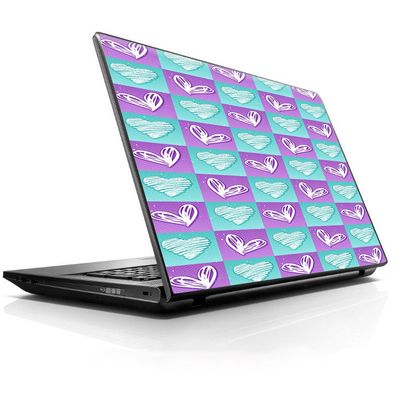 15 15.6 inch Laptop Notebook Skin Vinyl Sticker Cover Decal Fits 13.3" 14" 15.6" 16" HP Lenovo Apple Mac Dell Compaq Asus Acer/Heart Doodles