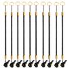 TianCi Stylus Tether 10 Pack of Detachable Elastic Coil Lanyards/Tether Strings with 3.5mm Earphone Jack for Stylus Touch Pens Black view 1