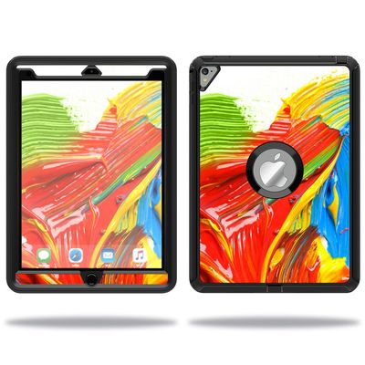 MightySkins Skin Compatible with OtterBox Defender Apple iPad Pro 9.7 Case wrap Cover Sticker Skins Paint Strokes