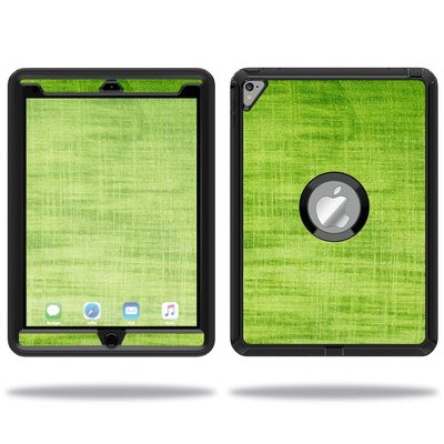 MightySkins Skin Compatible with OtterBox Defender Apple iPad Pro 9.7 Case wrap Cover Sticker Skins Green Fabric