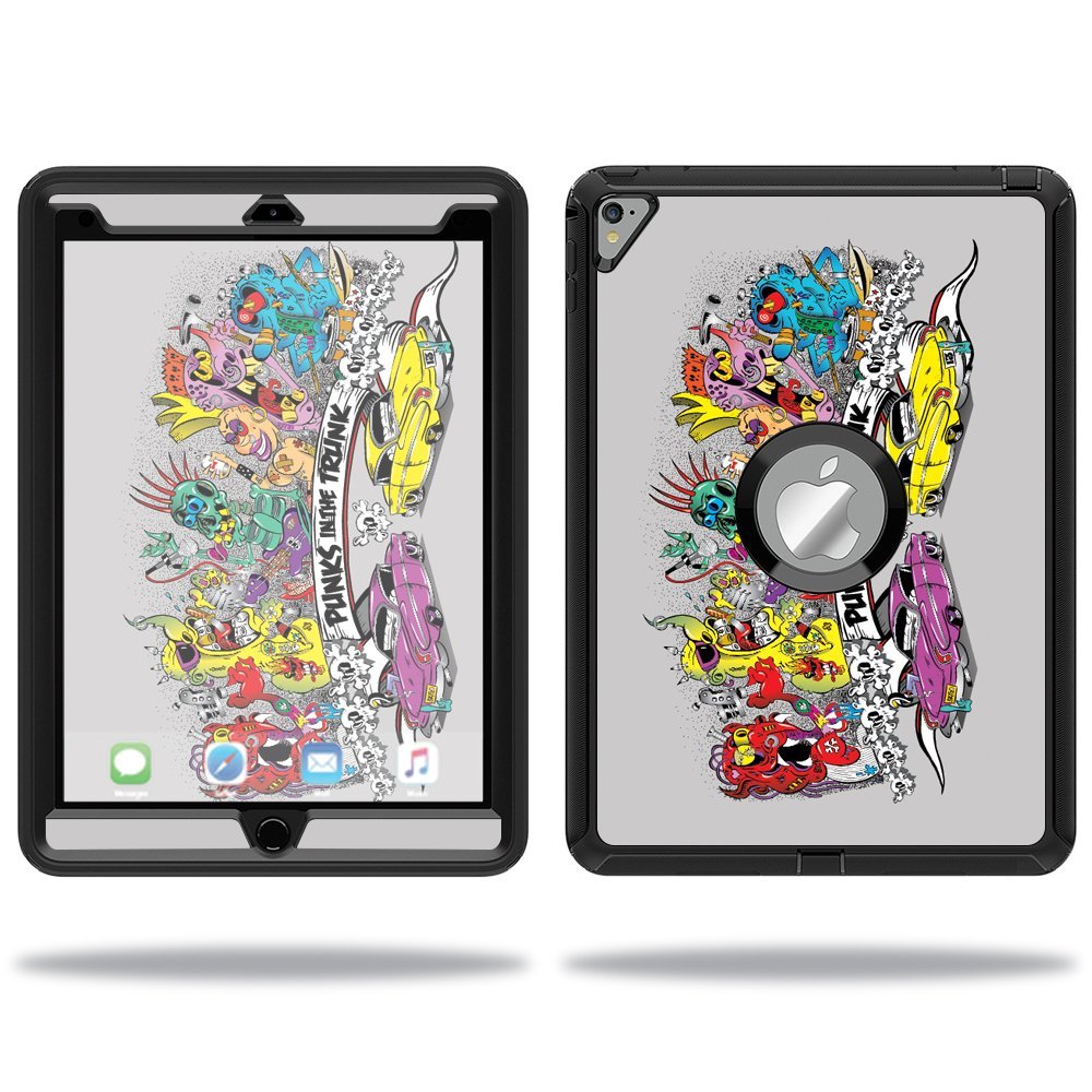 MightySkins Skin Compatible with OtterBox Defender Apple iPad Pro 9.7 Case wrap Cover Sticker Skins Punks in The Trunk