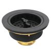 Westbrass R213-62 Wing Nut Style Large Kitchen Basket Strainer, Matte Black view 1