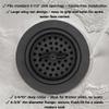 Westbrass R213-62 Wing Nut Style Large Kitchen Basket Strainer, Matte Black view 4