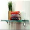 Spancraft Glass M-8x30-Brushed Bronze Monarch Glass Shelf, Brushed Bronze, 8" x 30" view 2