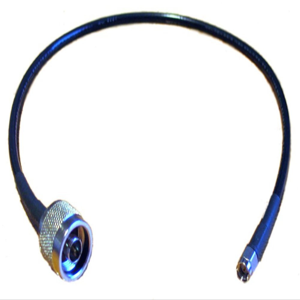 3ft Reverse Polarity SMA Male to N Male RG58 Antenna Pigtail