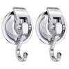 Heavy Duty Vacuum Suction Cup Hooks (2Pack) Specialized for Kitchen&Bathroom&Restroom Organization, by iRomic view 1