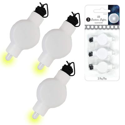 Amscan 244003.113 LED Lantern Lights 3 pcs Party Decor