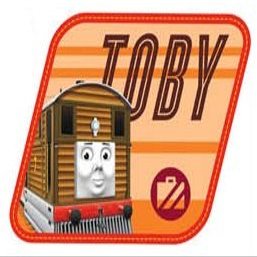 4 Inch Toby The Tram Engine No. 7 Thomas The Tank Engine & Friends Removable Wall Decal Sticker Art Home Decor 4 1/2 inches Wide by 3 1/2 inches Tall