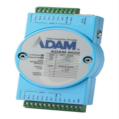 ADVANTECH - ADAM-6022-A1E Adam-6022-a1e - 6ai/2ao/2di/2do Ethernet Pid Module - 1 X Rj45, 1 X 13