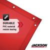 Jackson Safety Welding Curtain - Transparent Colored Welding Screen for UV & Blue Light Shielding - Ready to Hang with Grommets - Flame, Mildew & Water Resistant PVC - ANSI/FM 4960 Standards view 4