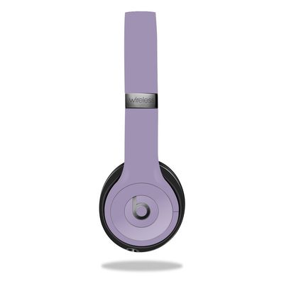 MightySkins Skin Compatible with Beats by Dr. Dre Solo 3 Wireless - Solid Lavender | Protective, Durable, and Unique Vinyl Decal wrap Cover | Easy to Apply, Remove | Made in The USA