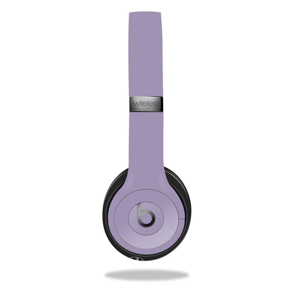 MightySkins Skin Compatible with Beats by Dr. Dre Solo 3 Wireless - Solid Lavender | Protective, Durable, and Unique Vinyl Decal wrap Cover | Easy to Apply, Remove | Made in The USA