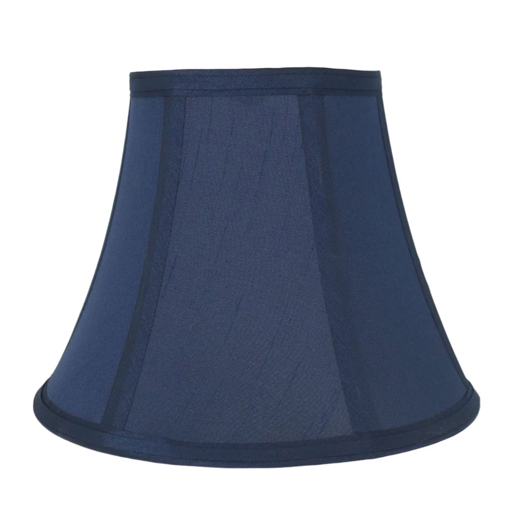 Urbanest Softback Bell Lampshade, Faux Silk, 5-inch by 9-inch by 7-inch, Navy Blue, Spider-Fitter