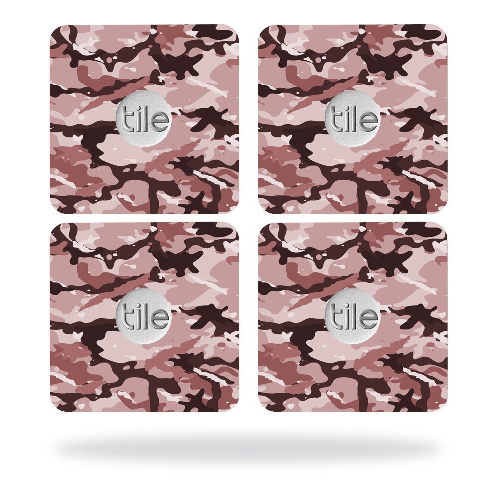 MightySkins Skin Compatible with Tile Slim Key Finder (4 Pack) wrap Cover Sticker Skins Brown Camo