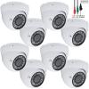 Evertech 8 Pcs. 1080P High Resolution Outdoor Indoor Day Night Vision Dome Security Camera with 2.8-12mm Manual Zoom Lens view 1