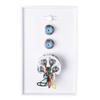 Skywalker Wall Plate w/Dual 3.0Ghz F-81 and Phone Connector (White) view 2