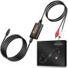 Neoteck 192kHz DAC Converter 7ft/2.1m Optical to RCA Cable SPDIF to RCA Digital to Analog Converter for HDTVs Set-Top Boxes DVD/Blu-Ray Players-Male Output