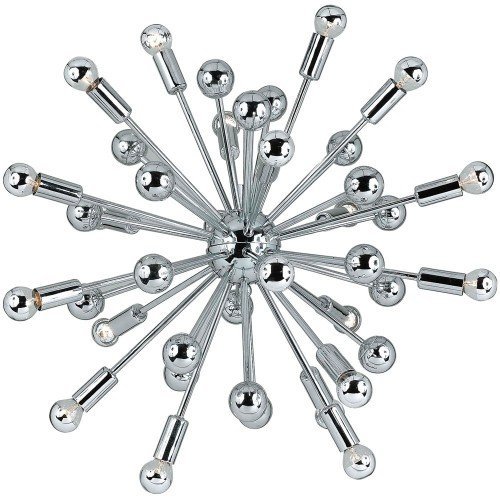 ELEMENTS 5694-20H(1035) - Supernova Chandelier, 20-40W Bulbs Included, 23HX23W, Hardwire