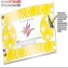 Skin Wrap Decal Set 2 Pack for Amazon Echo Dot 2 - Wavey Yellow (2nd Generation ONLY - Echo NOT Included) view 3