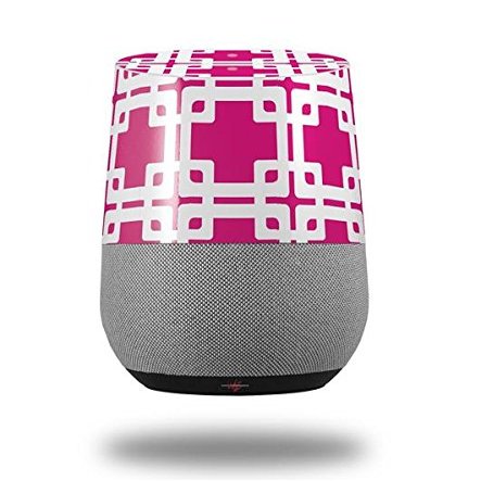 Boxed Fushia Hot Pink - Decal Style Skin Wrap fits Google Home Original (Google Home NOT Included)