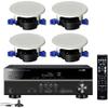 Yamaha 5.1-Channel Wireless Bluetooth 4K A/V Home Theater Receiver Easy-to-Install Natural Sound Moisture Resistant 6.5" High Performance in-Ceiling Speakers (Set of 4) view 1