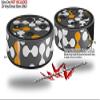 Skin Wrap Decal Set 2 Pack for Amazon Echo Dot 2 - Locknodes 04 Orange (2nd Generation ONLY - Echo NOT Included) view 2