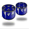 Skin Wrap Decal Set 2 Pack for Amazon Echo Dot 2 - Paper Planes Royal Blue (2nd Generation ONLY - Echo NOT Included) view 1