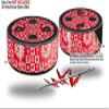 Skin Wrap Decal Set 2 Pack for Amazon Echo Dot 2 - Gothic Punk Pattern Red (2nd Generation ONLY - Echo NOT Included) view 2