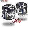 Skin Wrap Decal Set 2 Pack for Amazon Echo Dot 2 - Locknodes 04 Navy Blue (2nd Generation ONLY - Echo NOT INCLUDED) view 2