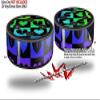 Skin Wrap Decal Set 2 Pack for Amazon Echo Dot 2 - Love Heart Checkers Rainbow (2nd Generation ONLY - Echo NOT Included) view 2