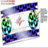 Skin Wrap Decal Set 2 Pack for Amazon Echo Dot 2 - Love Heart Checkers Rainbow (2nd Generation ONLY - Echo NOT Included) view 3