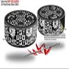 Skin Wrap Decal Set 2 Pack for Amazon Echo Dot 2 - Gothic Punk Pattern (2nd Generation ONLY - Echo NOT Included) view 2