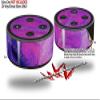 Skin Wrap Decal Set 2 Pack for Amazon Echo Dot 2 - Painting Purple Splash (2nd Generation ONLY - Echo NOT Included) view 2