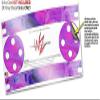 Skin Wrap Decal Set 2 Pack for Amazon Echo Dot 2 - Painting Purple Splash (2nd Generation ONLY - Echo NOT Included) view 3