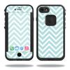MightySkins Skin Compatible with Lifeproof iPhone SE (2020) / 7/8 - Aqua Chevron | Protective, Durable, and Unique Vinyl Decal wrap Cover | Easy to Apply, Remove, and Change Styles | Made in The USA view 1