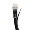 100ft Aerial COAXIAL RG6 Messenger Cable w/Ground Strap UL ETL CM CATV Satellite Audio Video Cable Weather Seal Brass Connectors