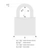 ABUS 37/55MB50 KA Granit Alloy Steel Padlock Keyed Alike (Code 5544653) view 3