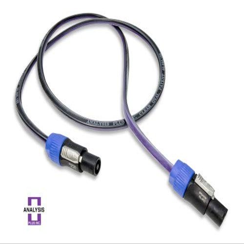 Clear Oval Speaker Cable with SpeakOn Connectors (2ft)