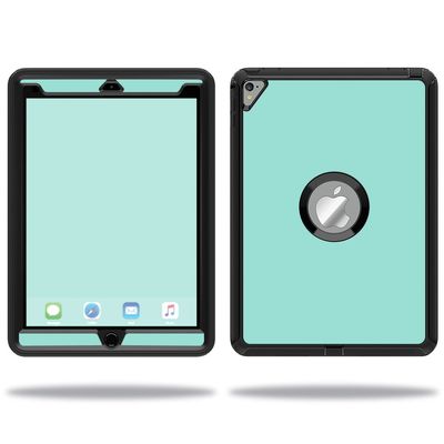 MightySkins Skin Compatible with OtterBox Defender Apple iPad Pro 9.7 Case wrap Cover Sticker Skins Solid Seafoam