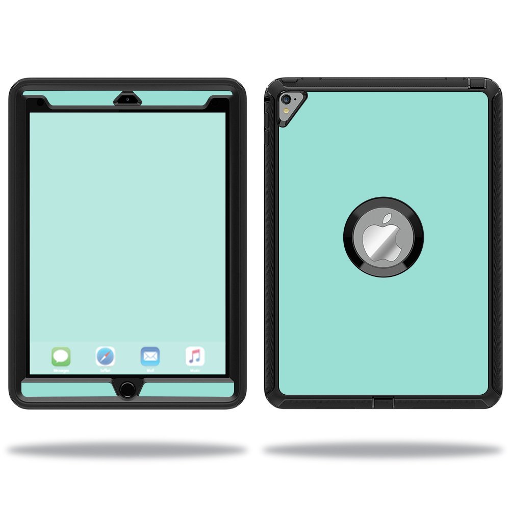 MightySkins Skin Compatible with OtterBox Defender Apple iPad Pro 9.7 Case wrap Cover Sticker Skins Solid Seafoam
