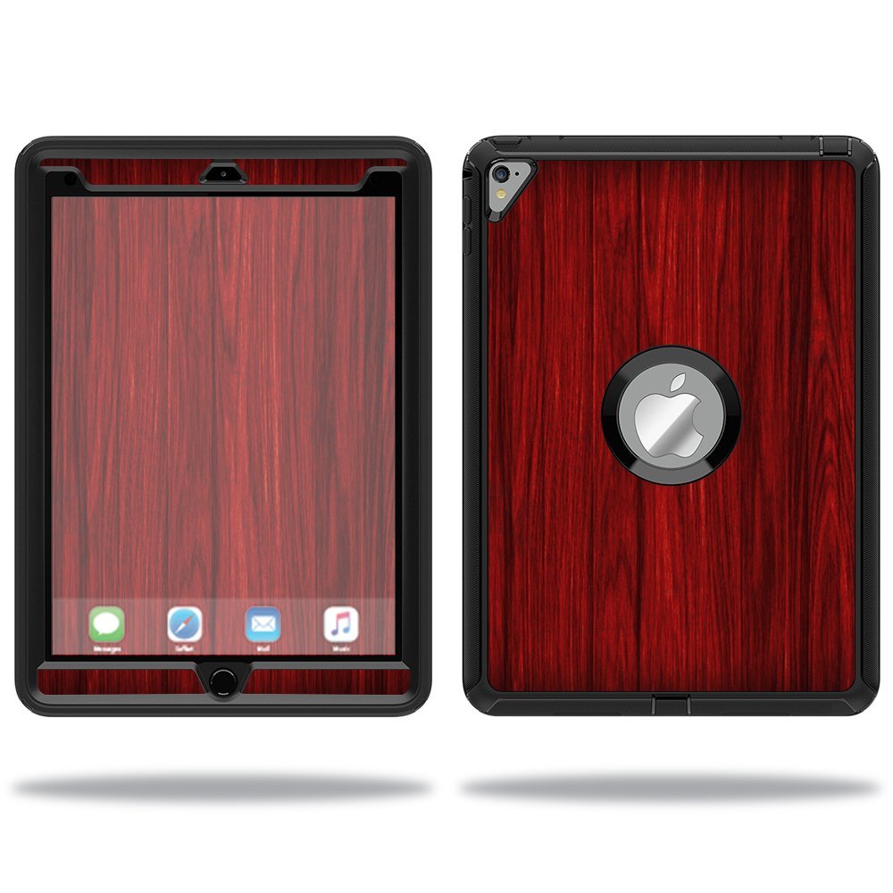 MightySkins Skin Compatible with OtterBox Defender Apple iPad Pro 9.7 Case wrap Cover Sticker Skins Cherry Grain