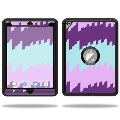 MightySkins Skin Compatible with OtterBox Defender Apple iPad Pro 9.7 Case wrap Cover Sticker Skins Crazy Rectangles