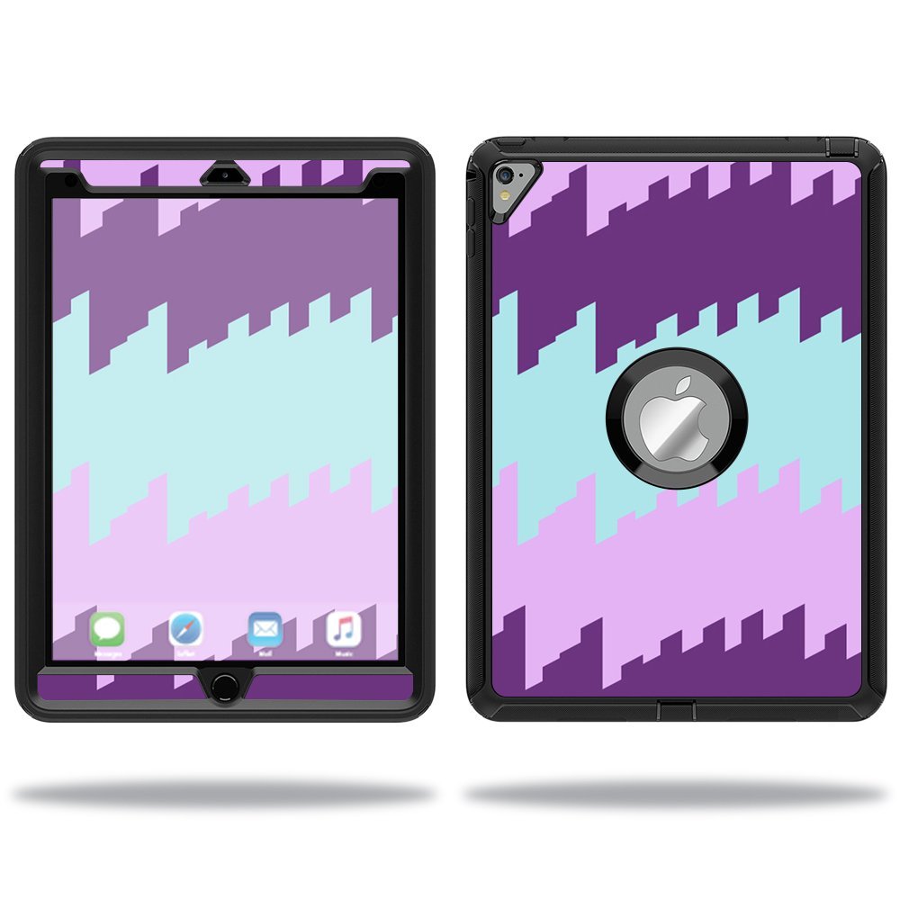 MightySkins Skin Compatible with OtterBox Defender Apple iPad Pro 9.7 Case wrap Cover Sticker Skins Crazy Rectangles