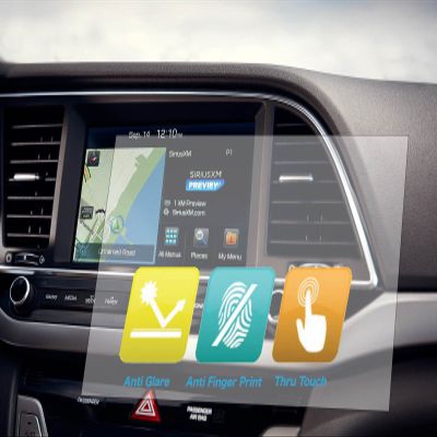 Universal Trimmable Screen Protector for All Mercede-Benz Navigation (3-Pack), Anti-Glare and Anti Finger Print, 8 x 7 inches
