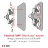 RAM Mounts Twist-Lock Dual Suction Cup Base with Ball RAM-B-189B-202U with B Size 1" Ball view 2