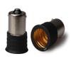 E-Simpo 12-Pack BA15S to E17 Adapter,BA15S to E17 Lamp Base Light Socket Holder Converter view 1