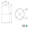 E-Simpo 12-Pack BA15S to E17 Adapter,BA15S to E17 Lamp Base Light Socket Holder Converter view 2